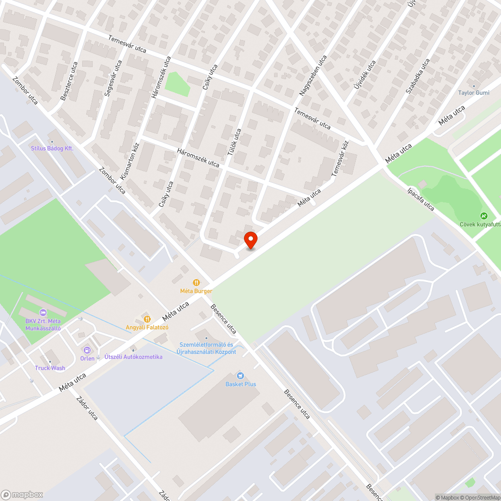 Útfelületre belógó bokros rész. bejelentés helye