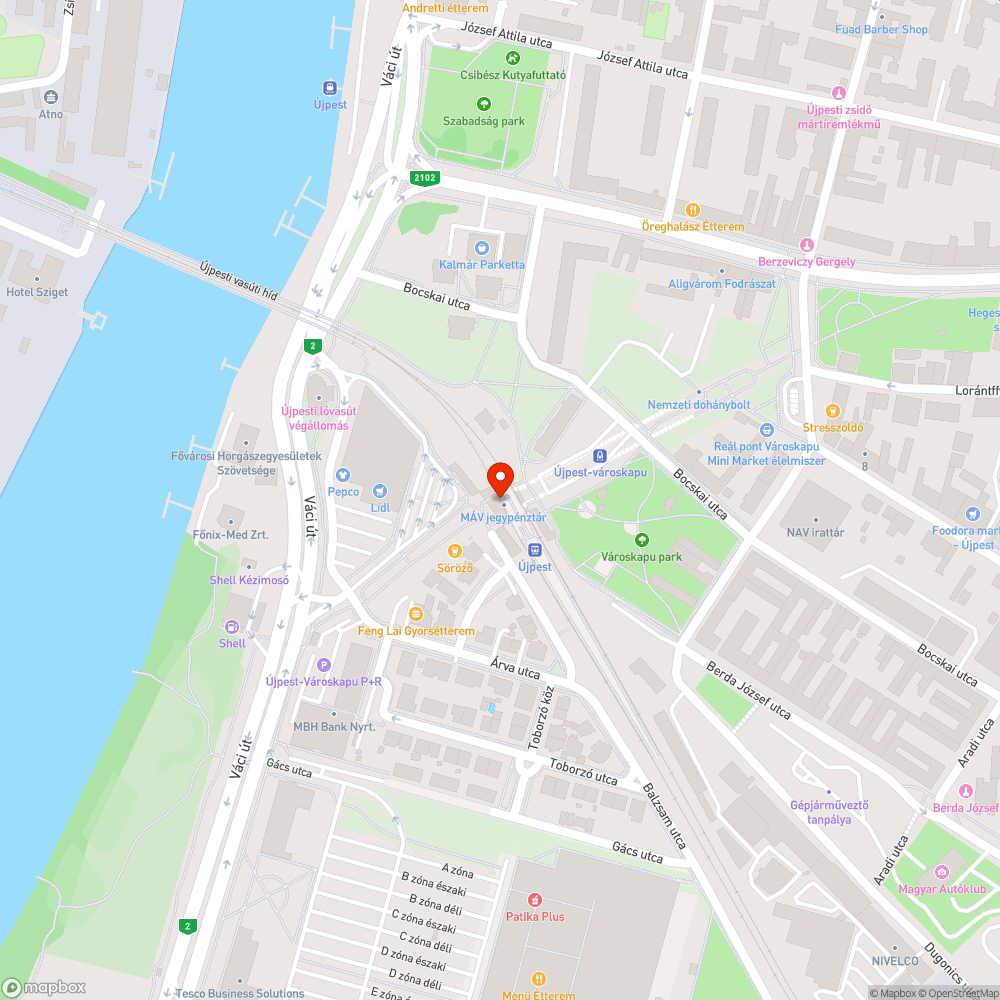 Szakadt állomás bejelentés helye