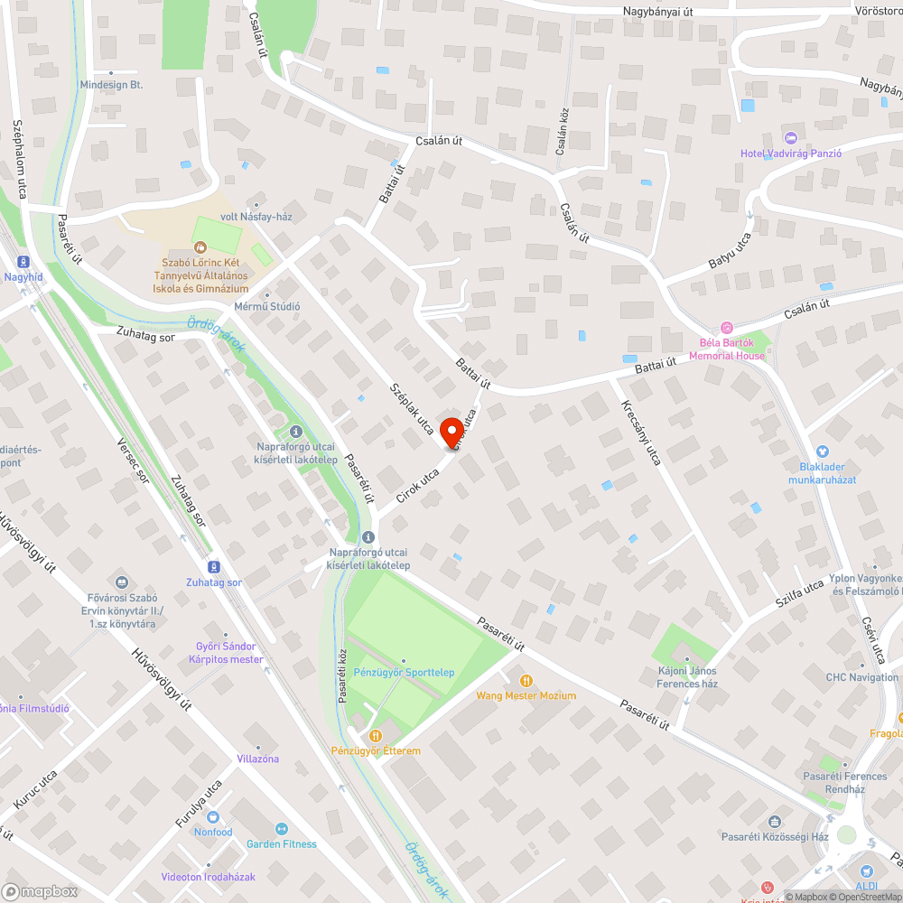 Por bejelentés helye