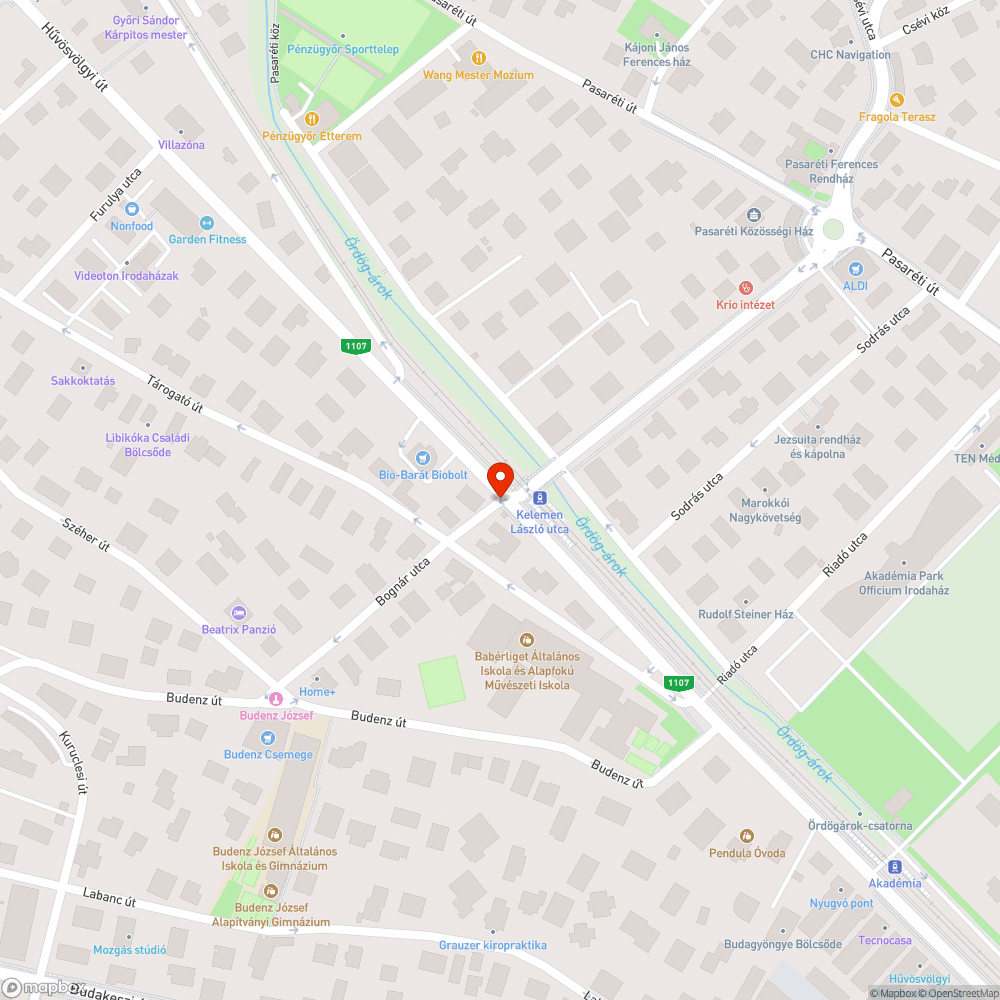 Beszakadt járda bejelentés helye