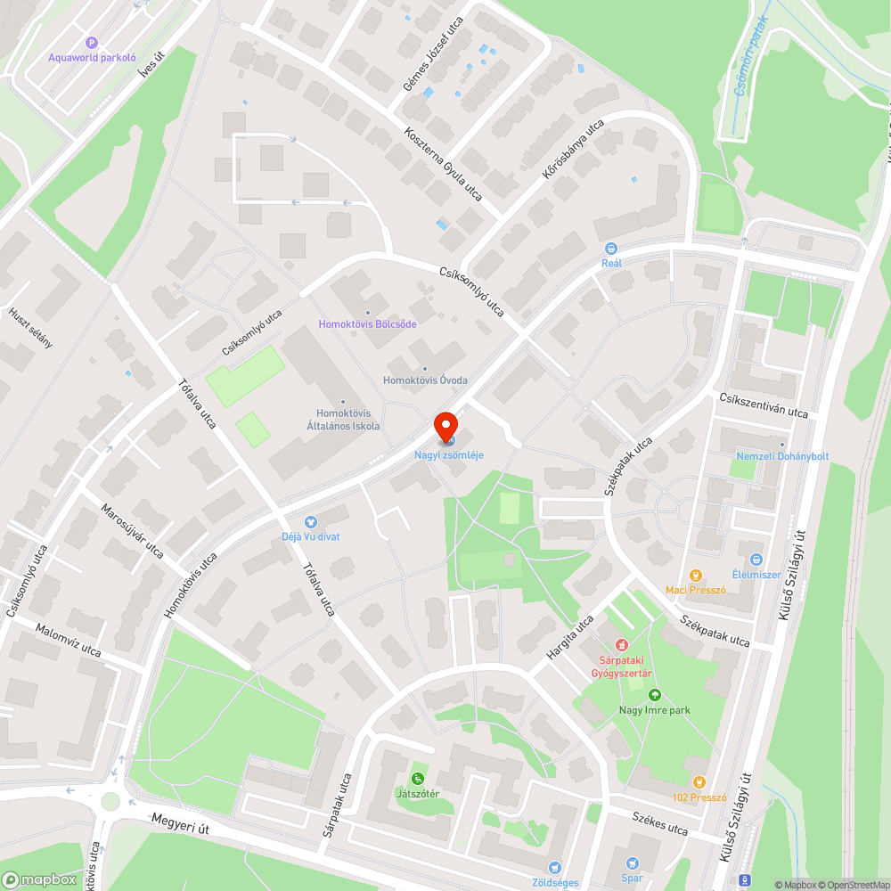 kiszàradt facsemete bejelentés helye