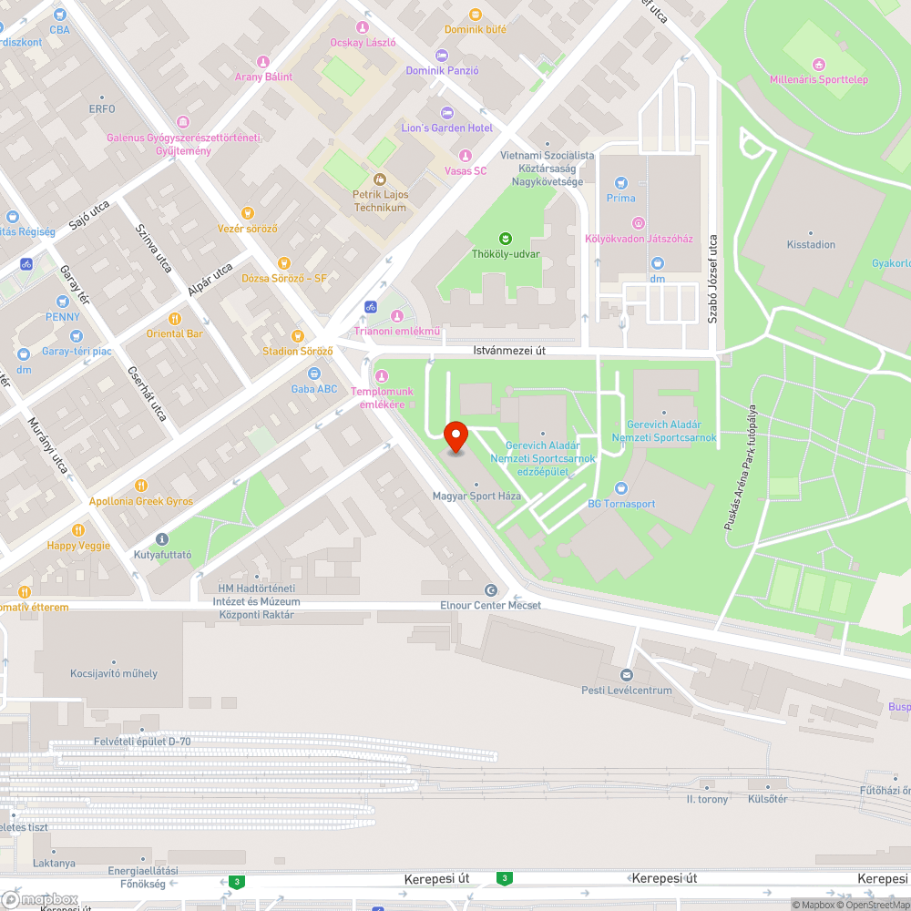 Elhagyott autó bejelentés helye