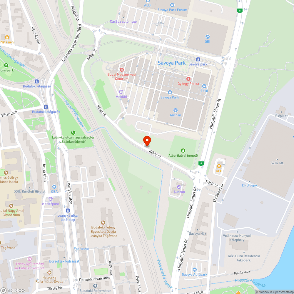 Rendezetlen zöld bejelentés helye