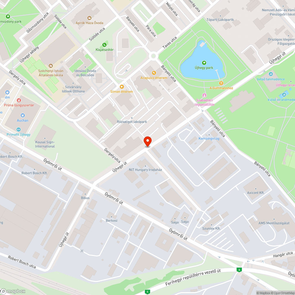 Óriási kátyú bejelentés helye