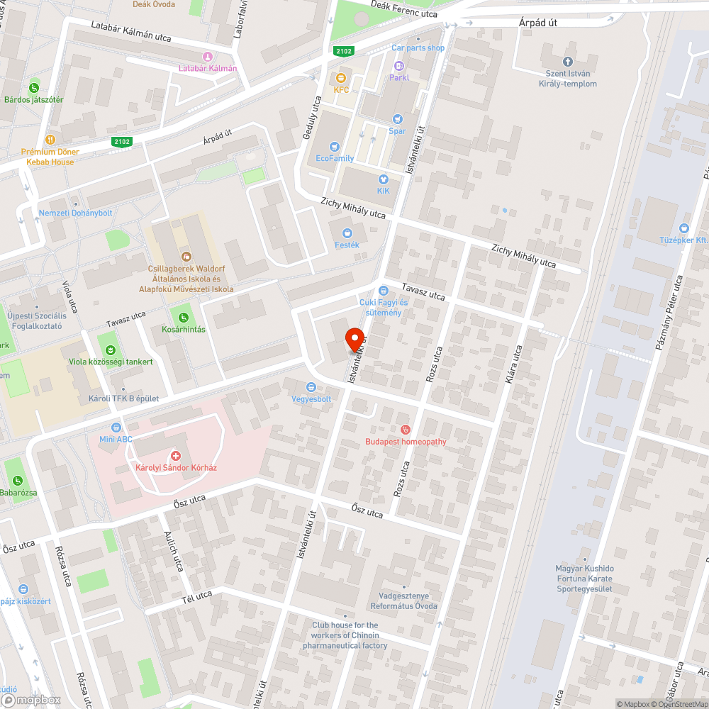 Elhagyott, rozsdás, törött autó bejelentés helye