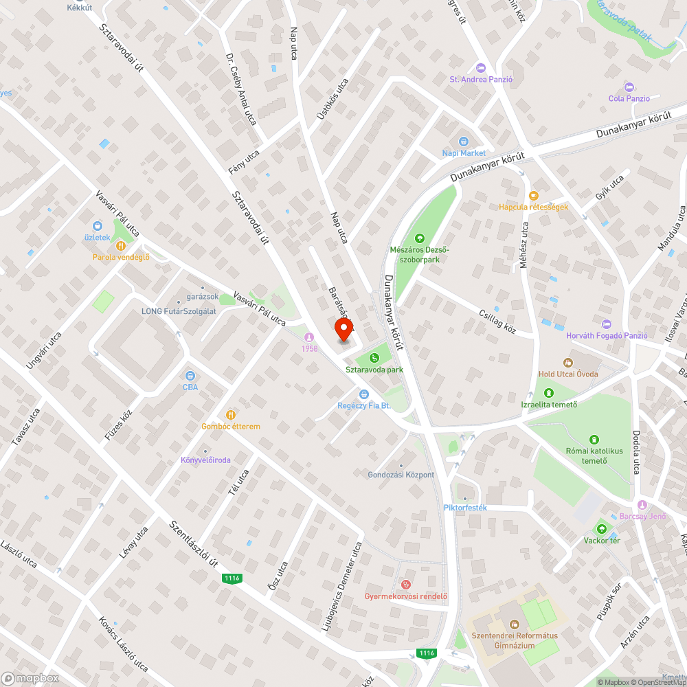 Balesetveszélyes úthiba bejelentés helye