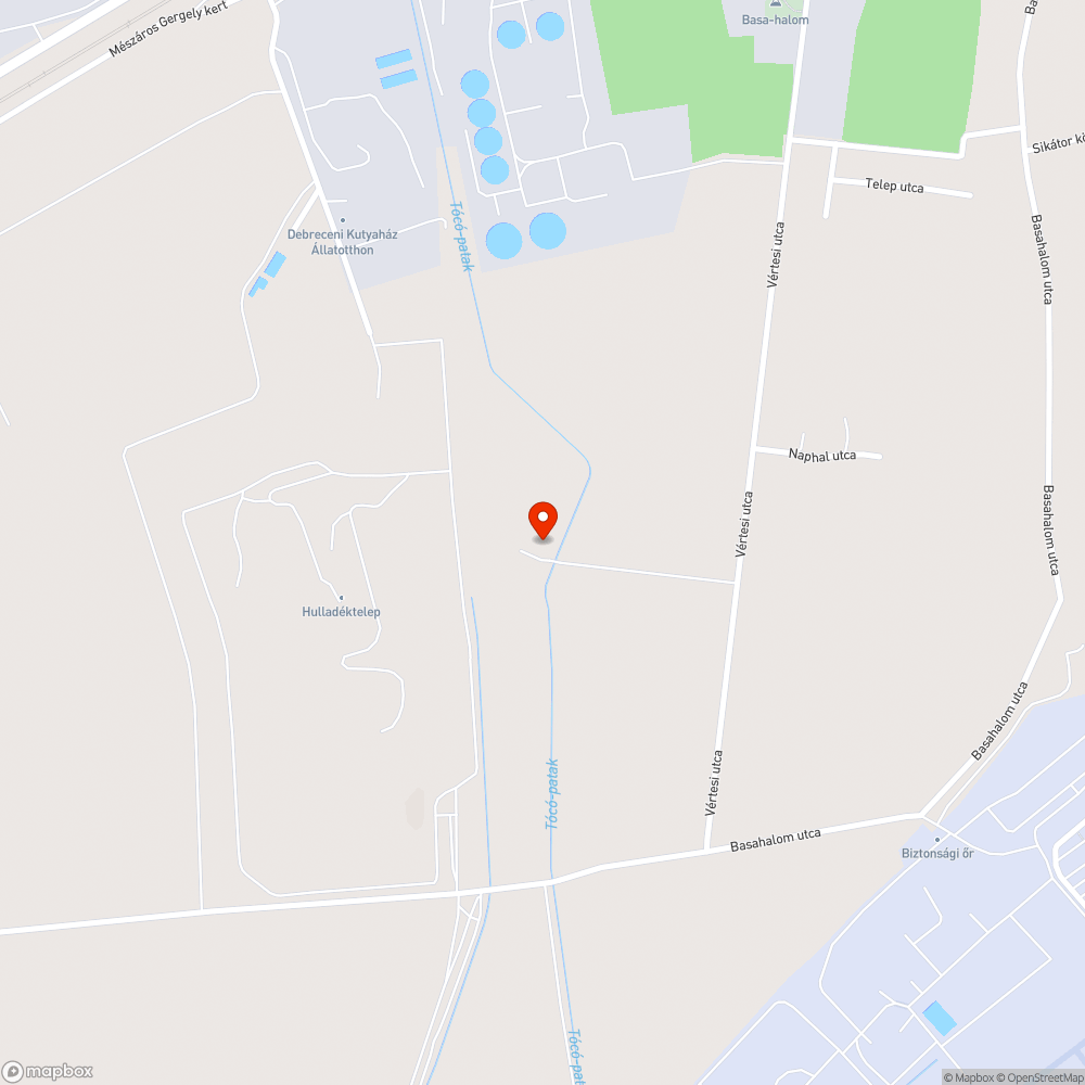 Kátyús út bejelentés helye