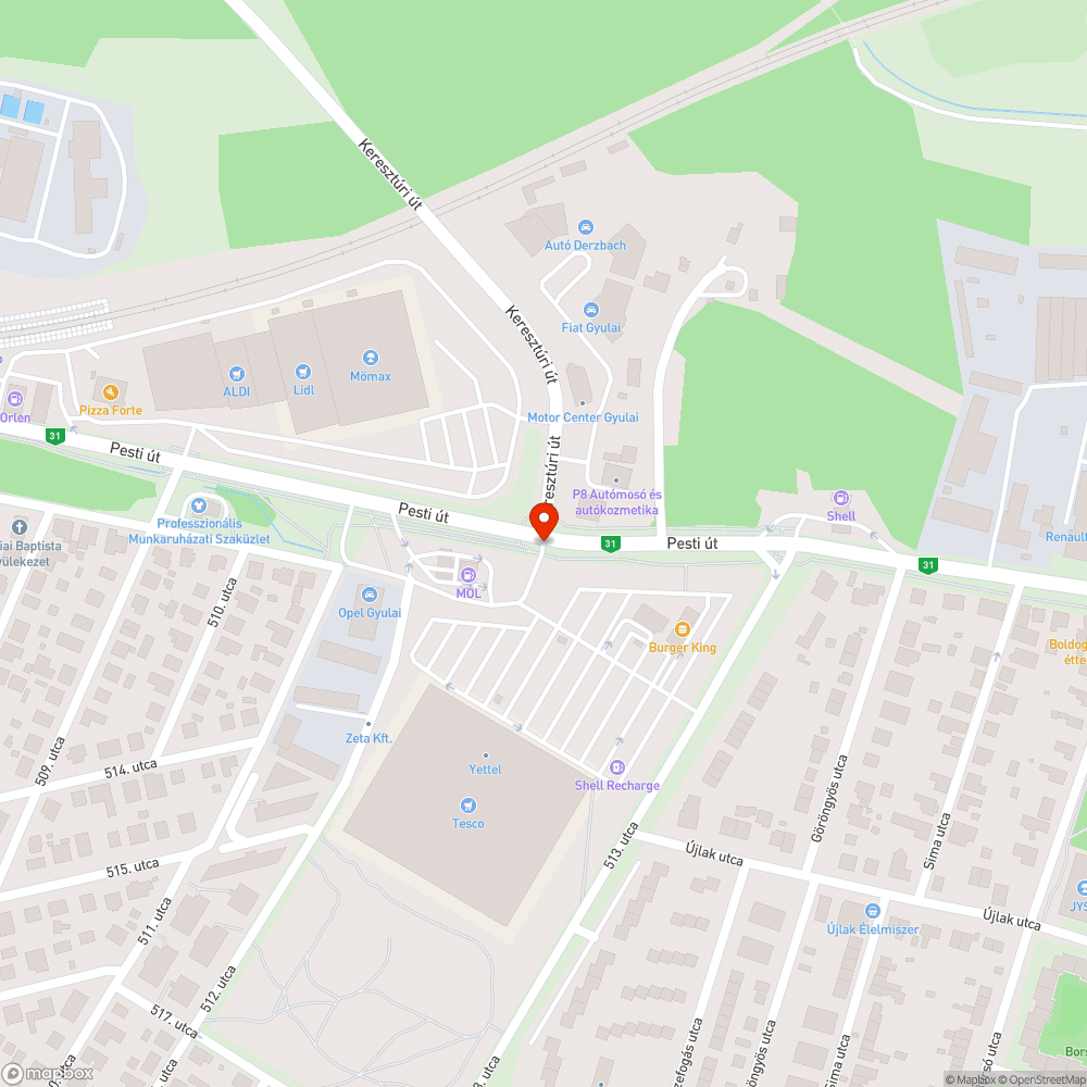 Besüllyedt úttest, kifordult csatornafedél bejelentés helye