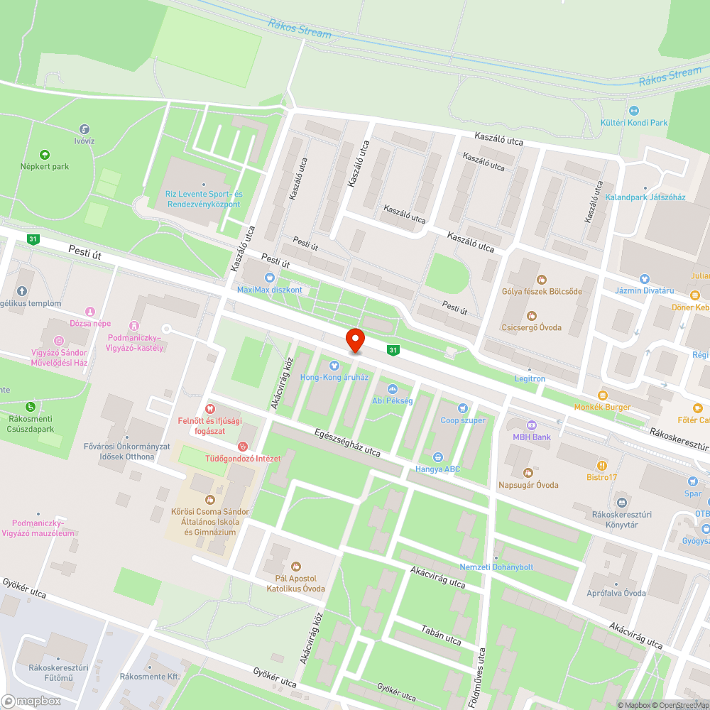 Fényterelő - Szent Kereszt tér bejelentés helye