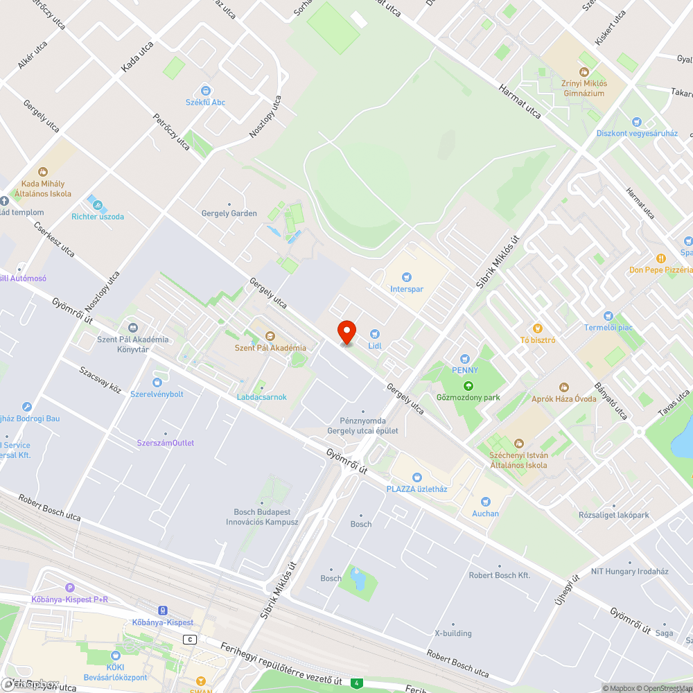 Elütött macska bejelentés helye