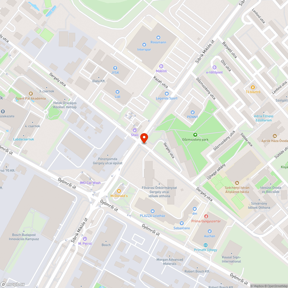 Besüllyedt fedél bejelentés helye