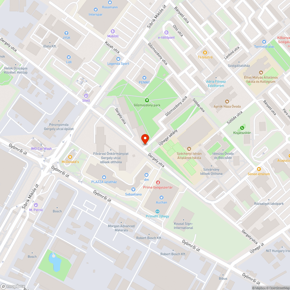 Repedezik a Gergely utca aszfaltja bejelentés helye