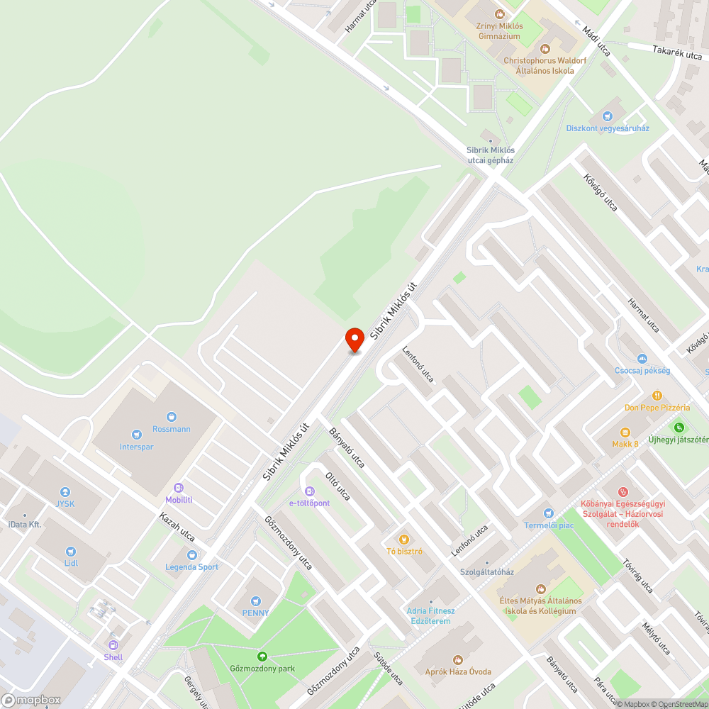 Labilis kutya-szemetes bejelentés helye