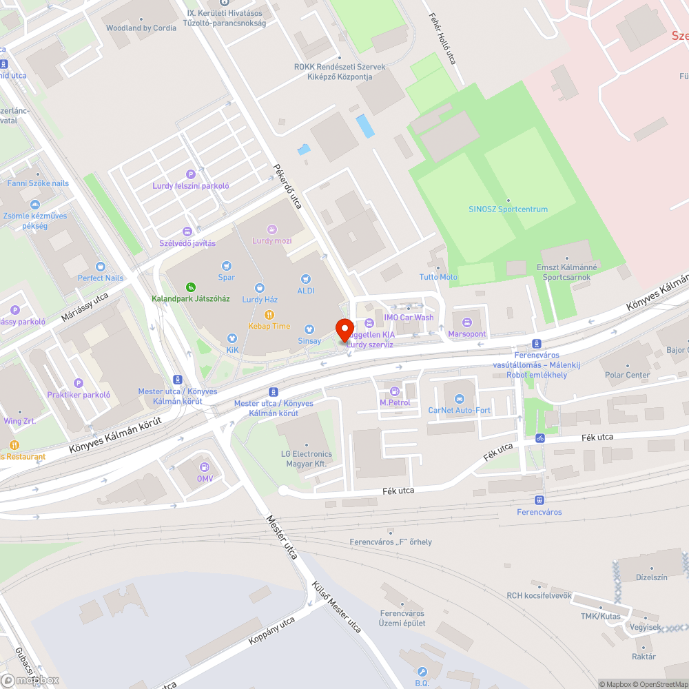 Kidöntött poller bejelentés helye