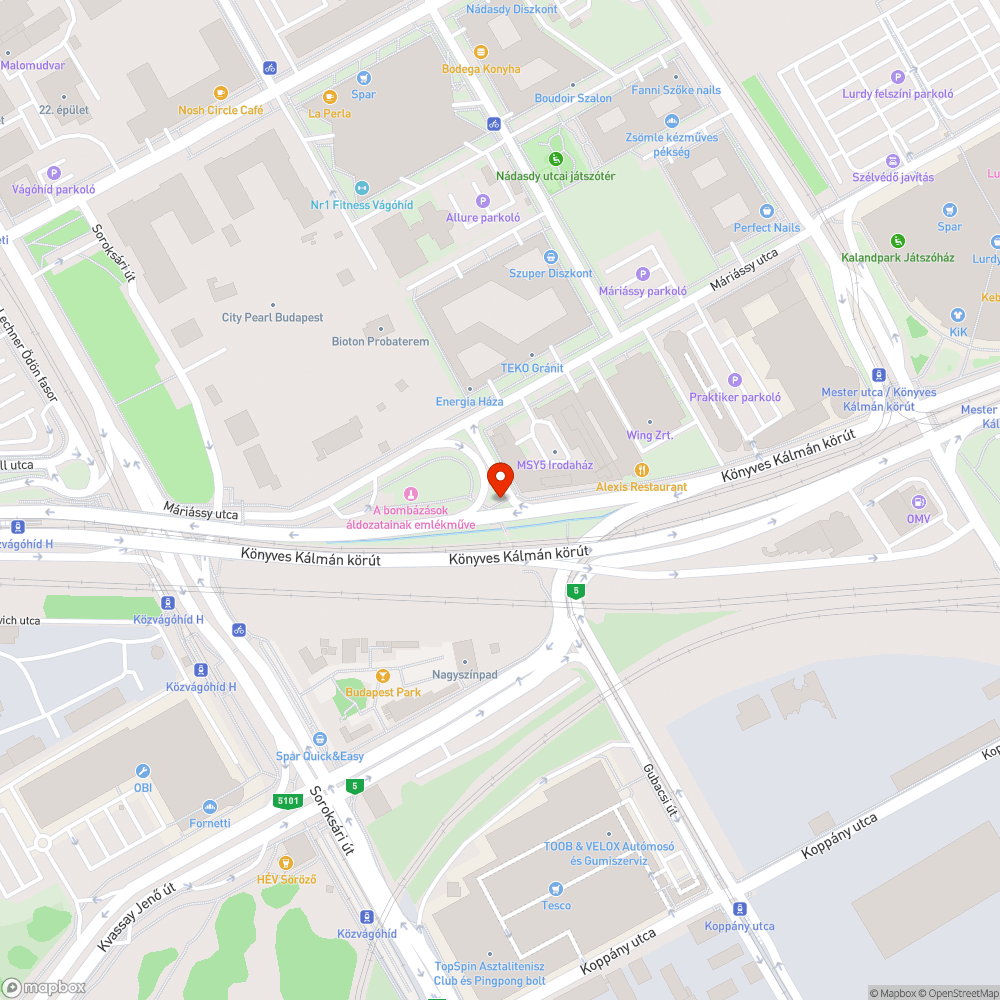 Félig lefestett villanyoszlop bejelentés helye