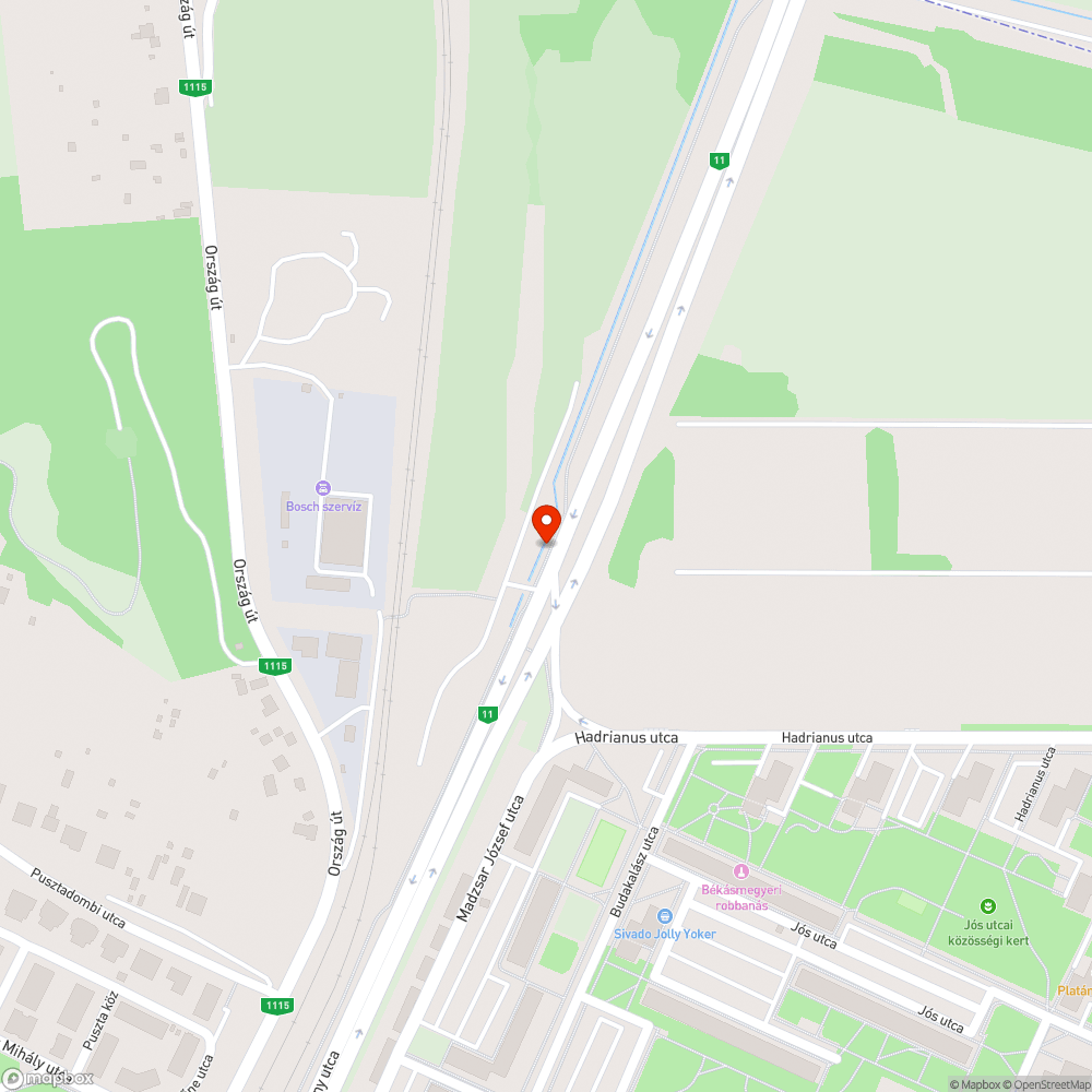 Beltenger bejelentés helye