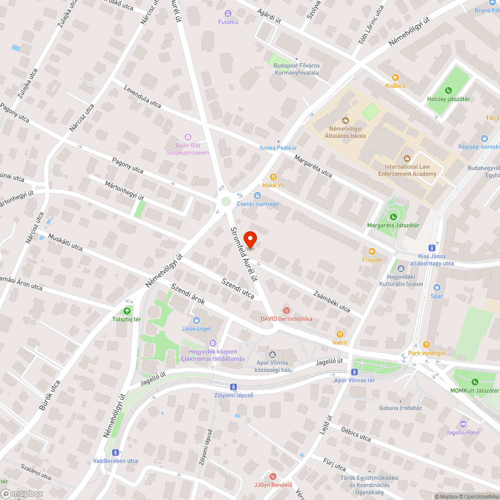 Gyomtalanítás a Stromfeld Aurél úton bejelentés helye