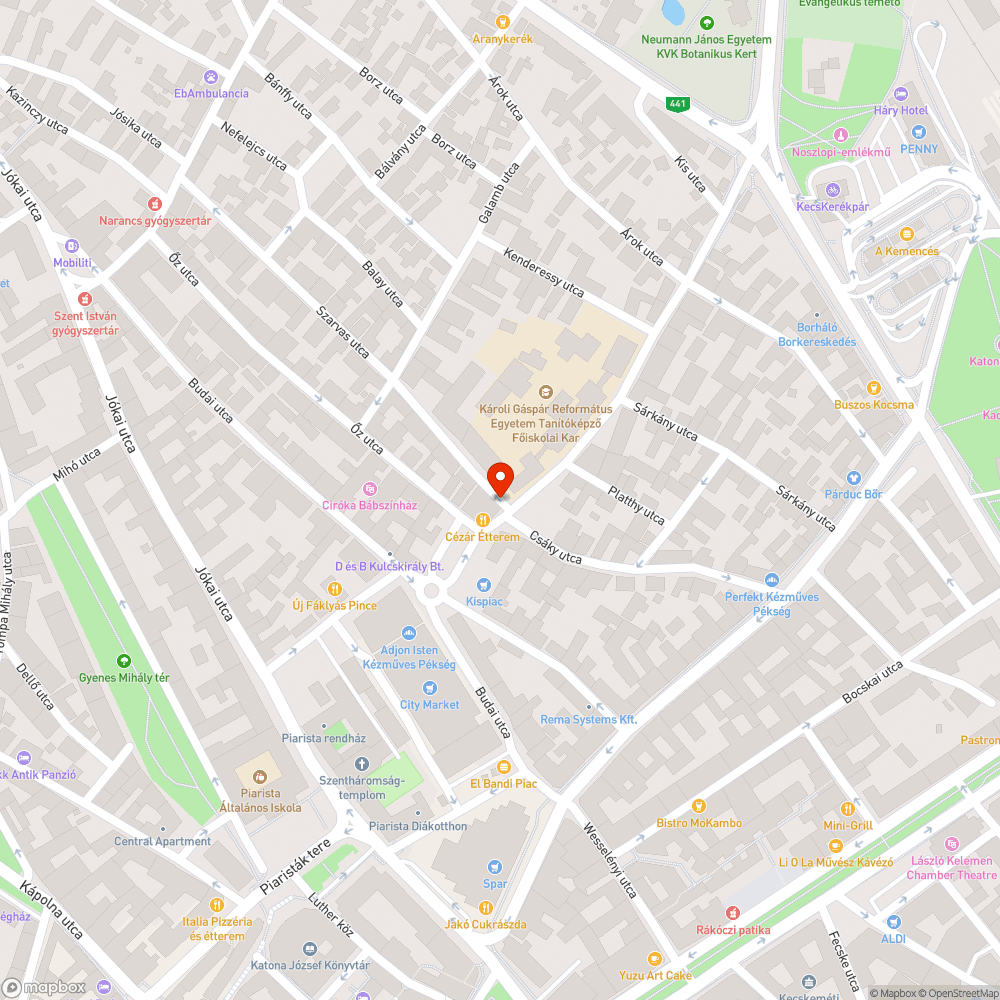 Kátyú a Csáky utca és a Kaszap utca kereszteződésében bejelentés helye