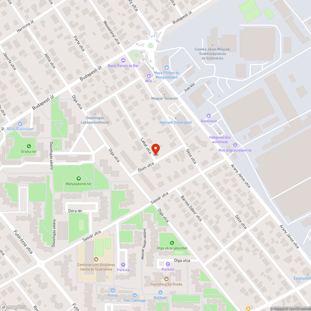 Balesetveszélyes járda bejelentés helye