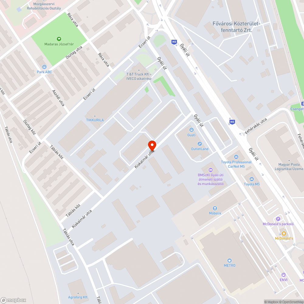 Eldobált gumik közterületen bejelentés helye