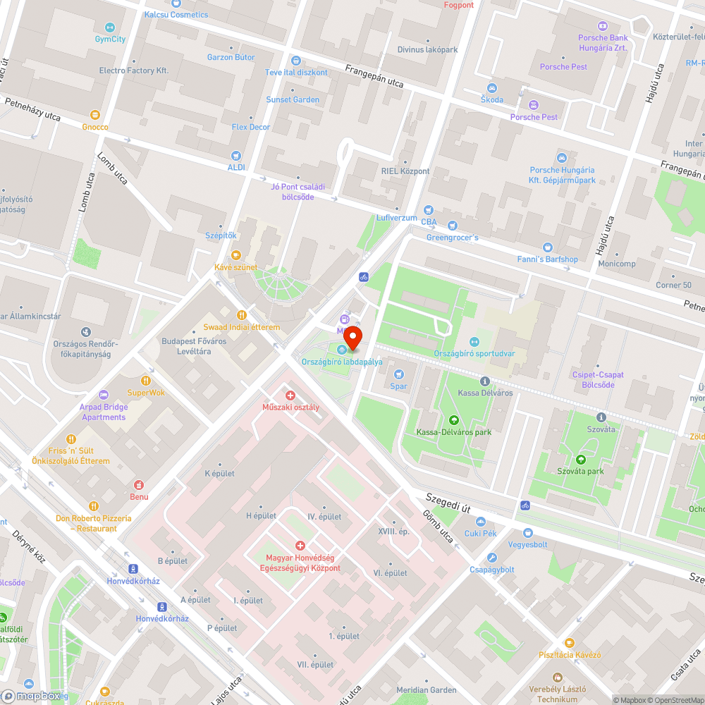 Köztéri csapból folyó víz bejelentés helye