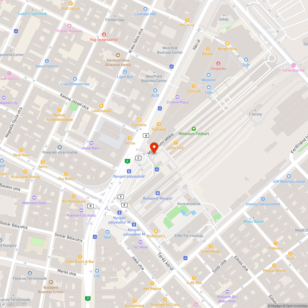 Pavilon bontás utáni helyreállítás. bejelentés helye