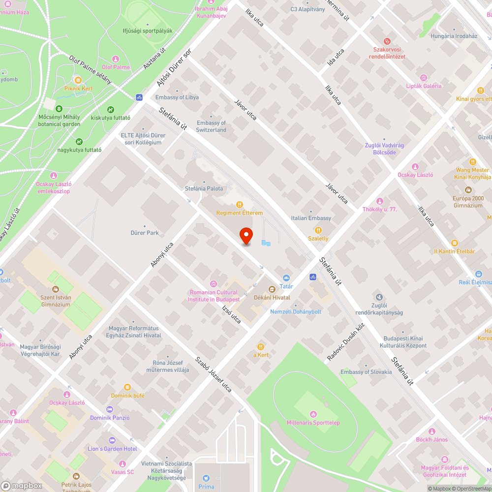 Kátyús utcaszakasz bejelentés helye