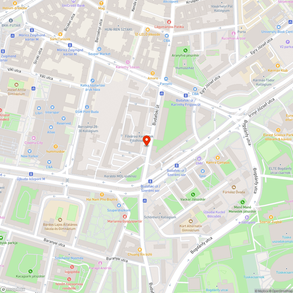 Ritkán takarított buszmegálló bejelentés helye