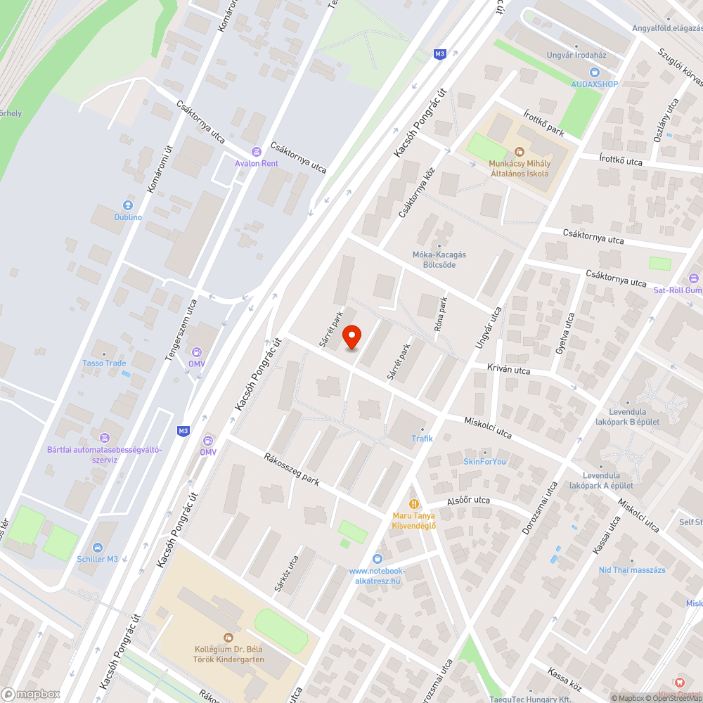 Roncsautó bejelentés helye