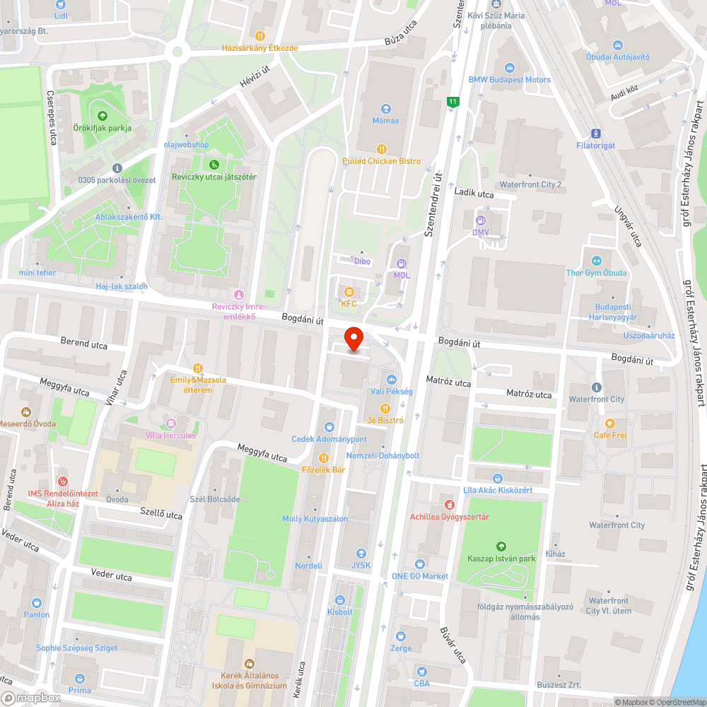 Épületháló reklám bejelentés helye