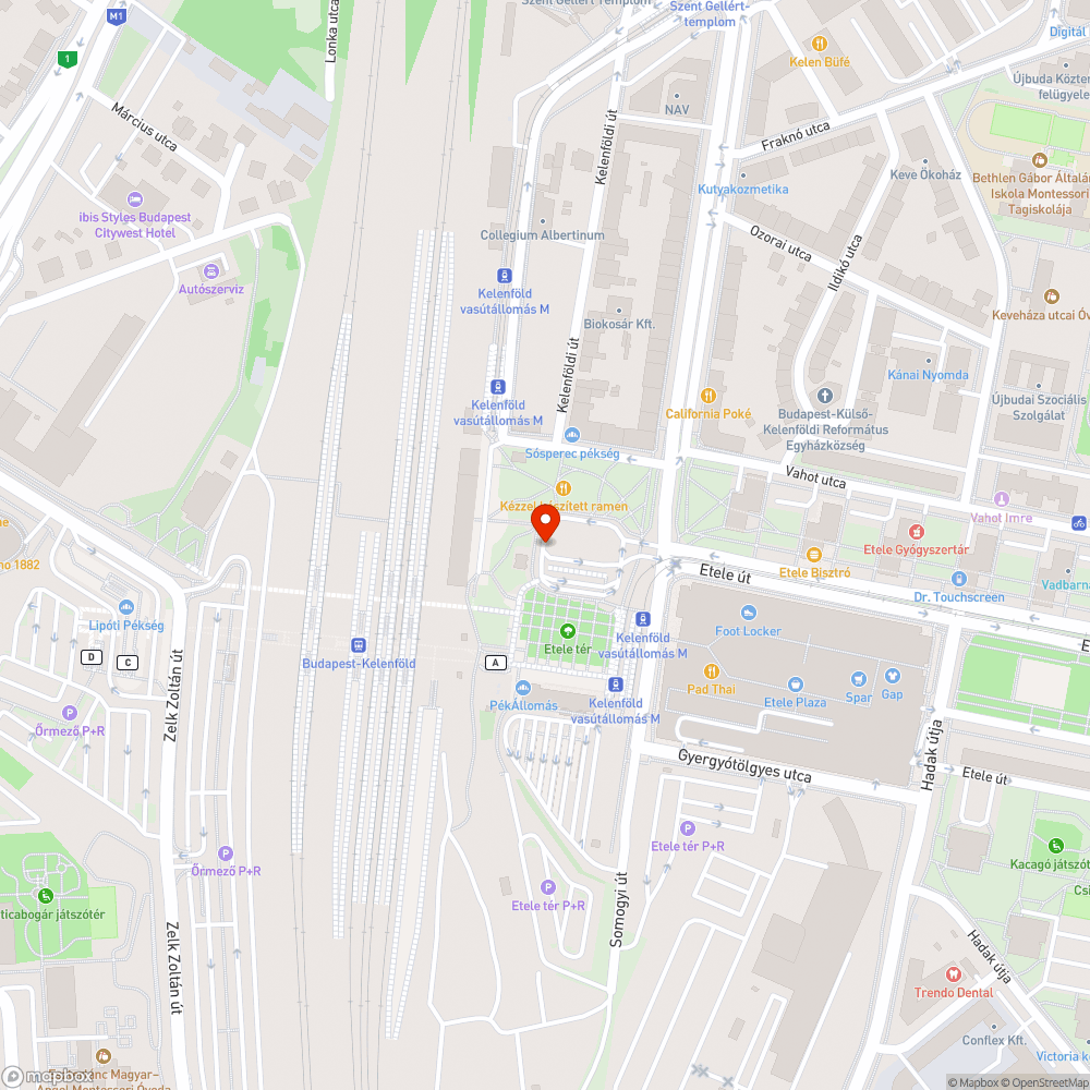 Felszedett térburkolat - Balesetveszély bejelentés helye