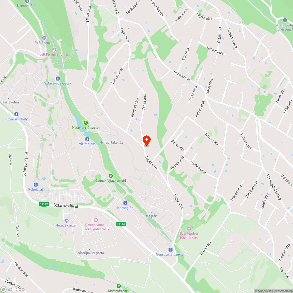 Illegális veszélyes hulladék lerakás a Táltos és Tegez utca sarkán bejelentés helye