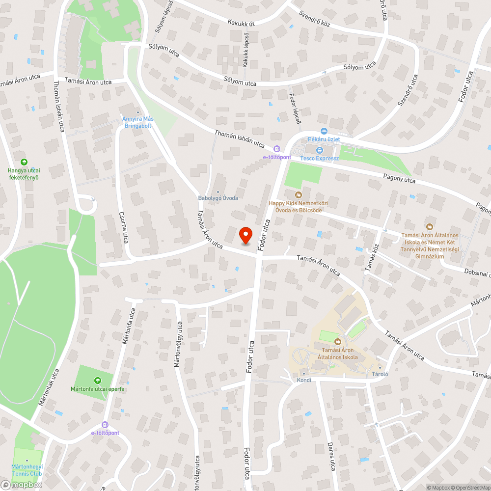 Konténer az úton bejelentés helye