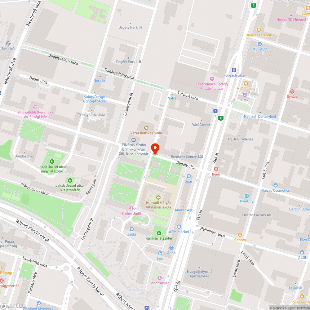 Tábla erdő a Dagályban bejelentés helye