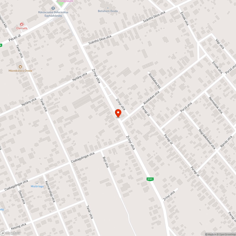 Kopott utcatábla bejelentés helye