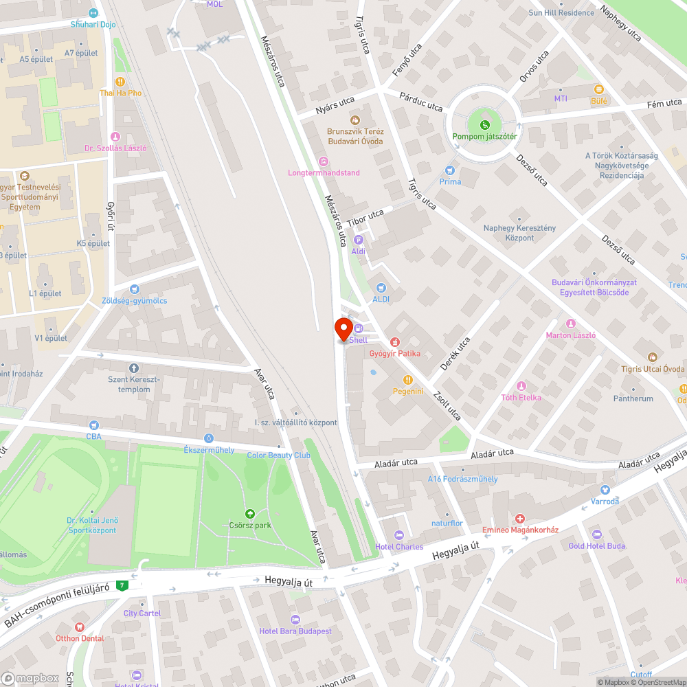 Elbuktatós botlásveszélyes fedlap a Mészáros utcában bejelentés helye