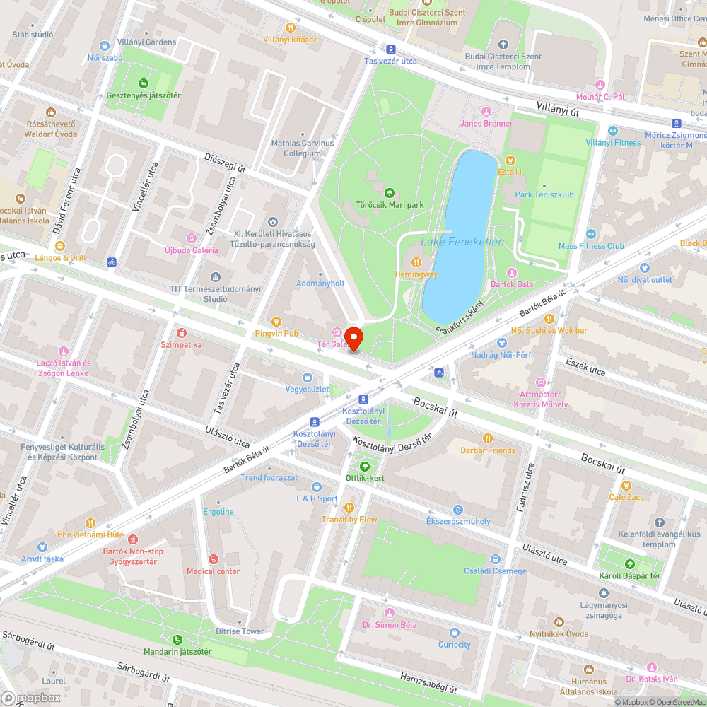 Hiányzó oszloptetők a Kosztolányi Dezső téren bejelentés helye