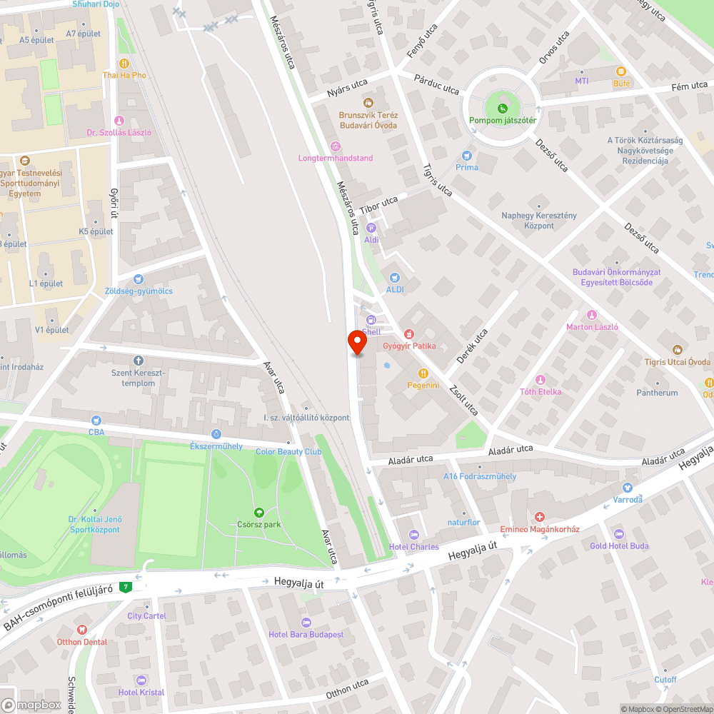 Sérült fedlap a Mészáros utcában a Zsolt utcánál bejelentés helye