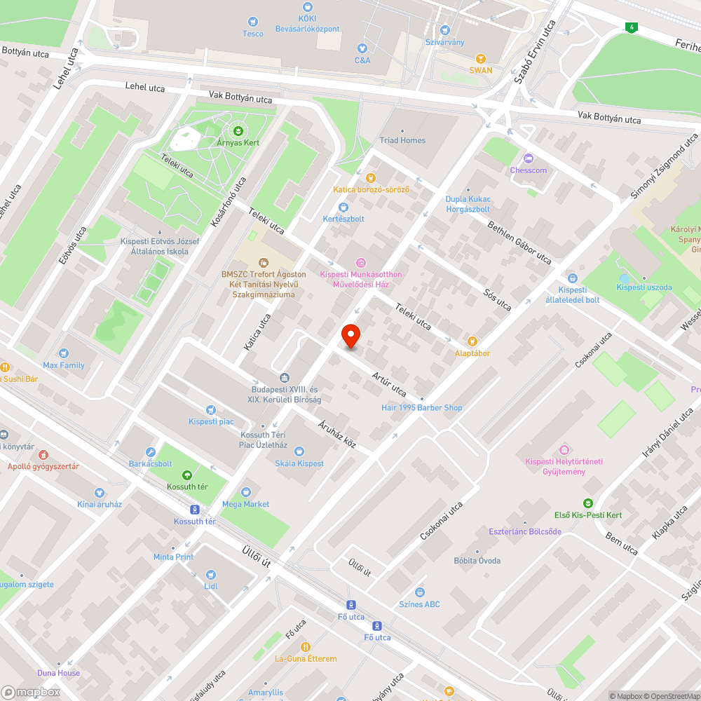 Botlásveszély bejelentés helye