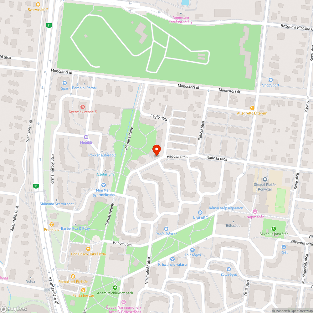 Kiszáradt fa bejelentés helye