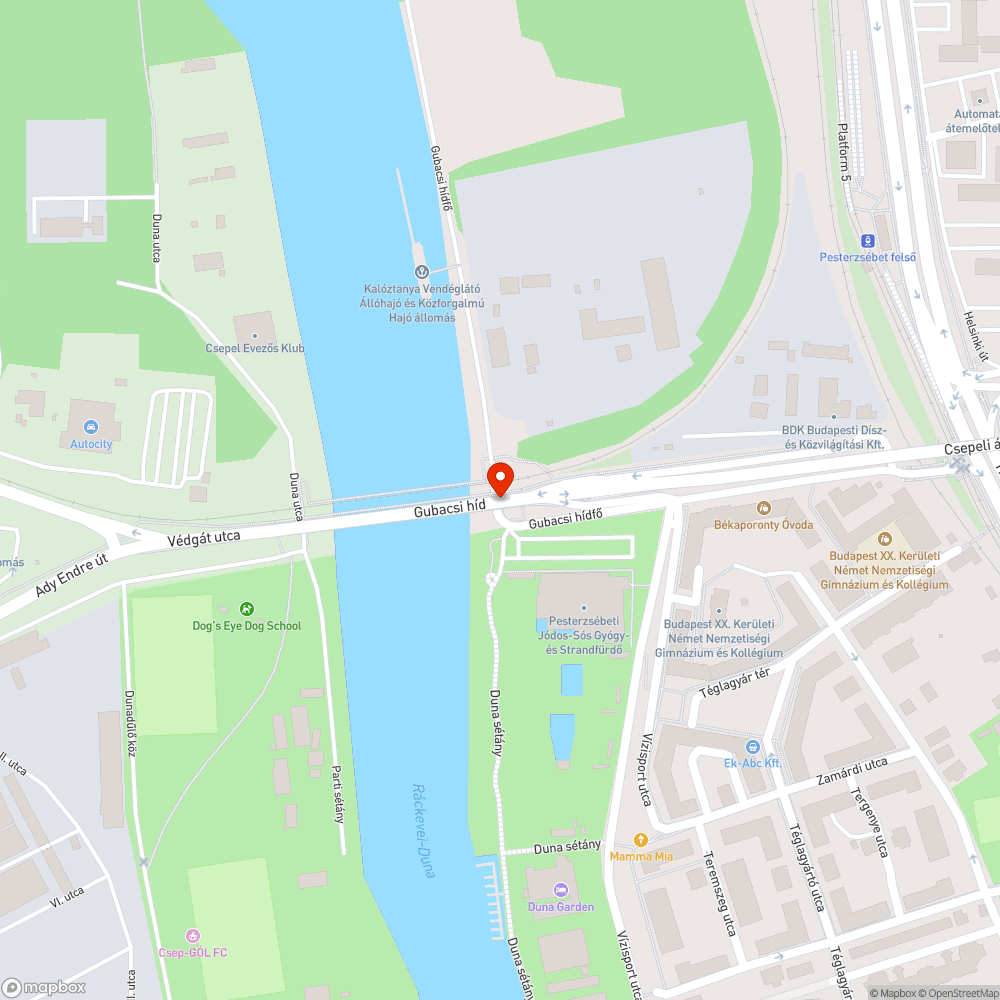 Elhagyott lakókocsi bejelentés helye