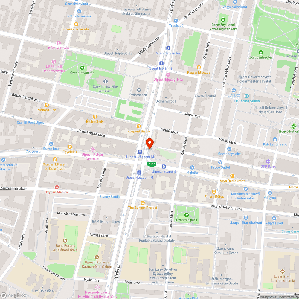 Kidőlt közműszekrény bejelentés helye