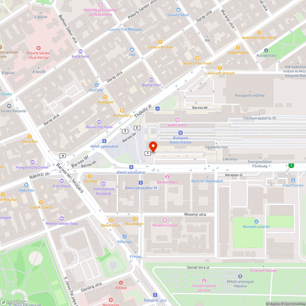 Hiányzó növényzet bejelentés helye