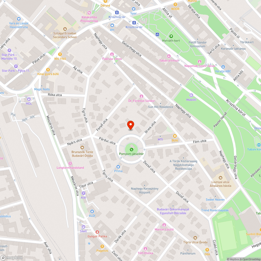 Hiányzó fa bejelentés helye