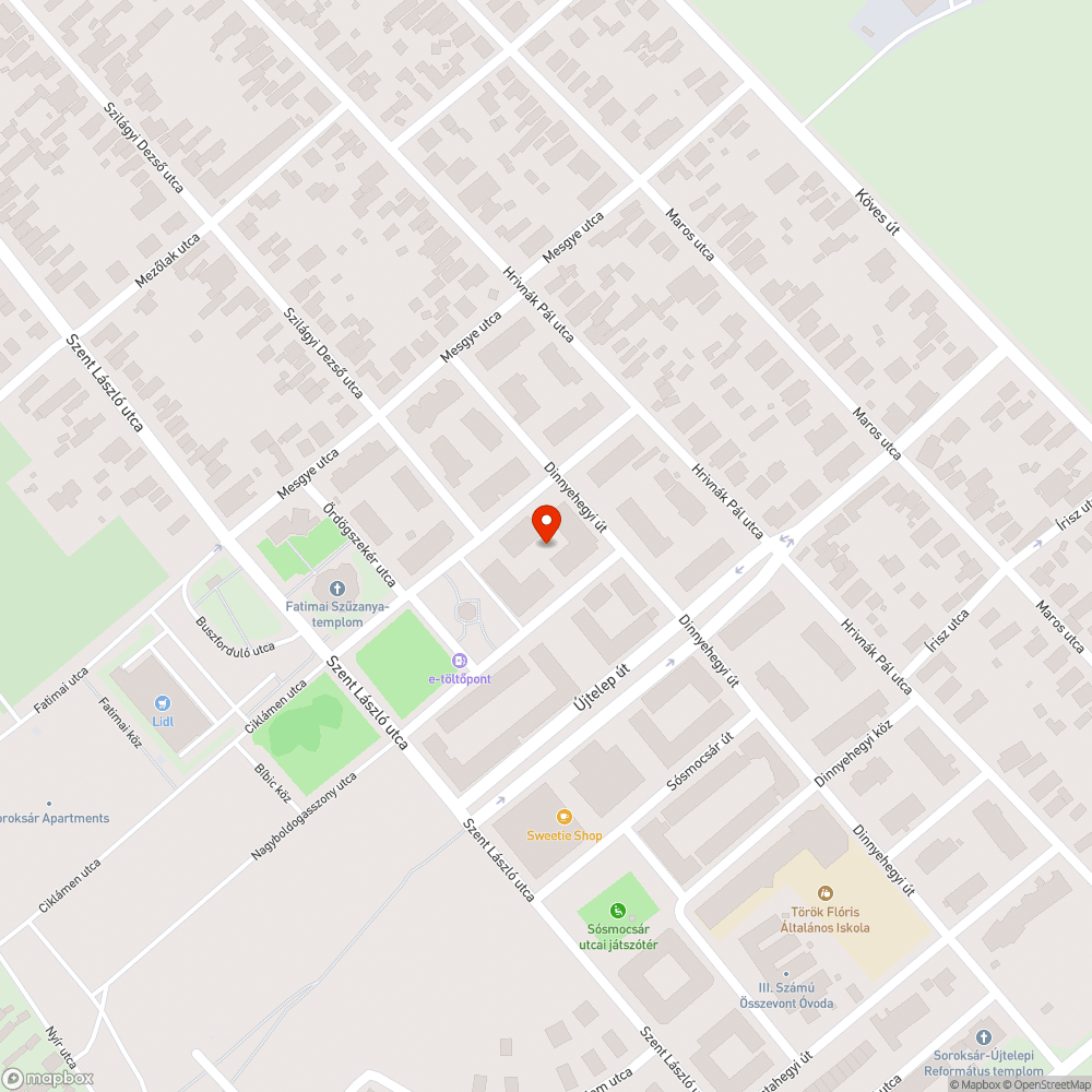 Kiszáradt fa bejelentés helye