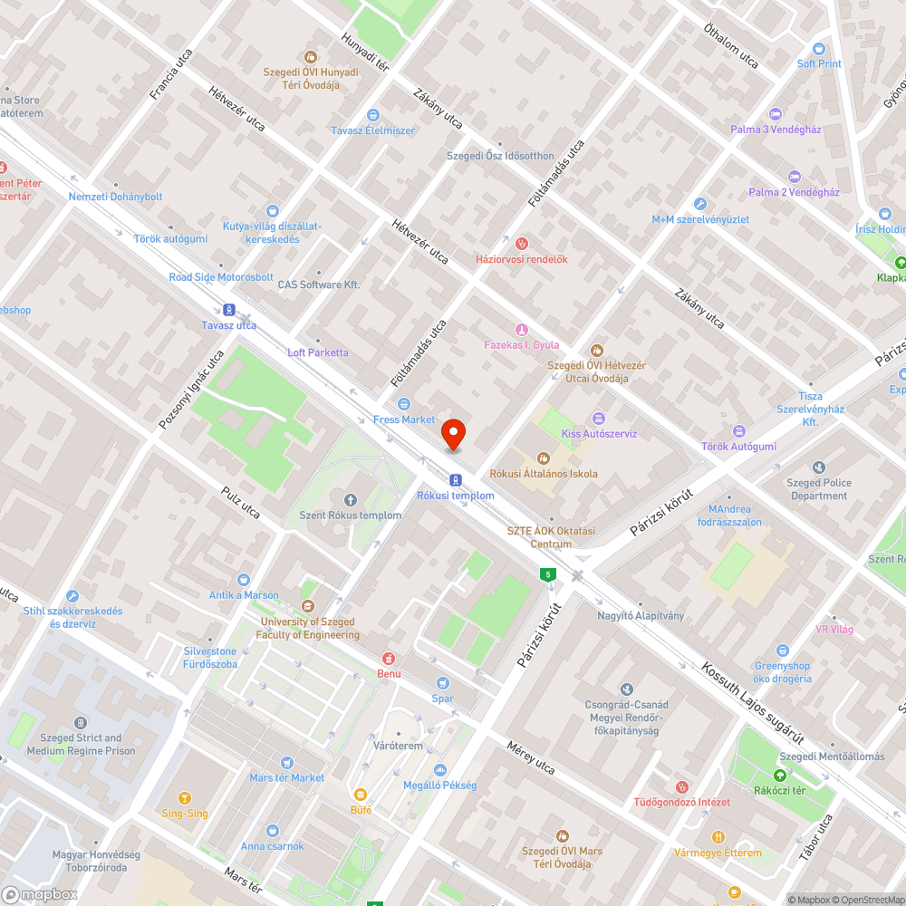 Balesetveszélyes mélyedés a kerékpárúton bejelentés helye