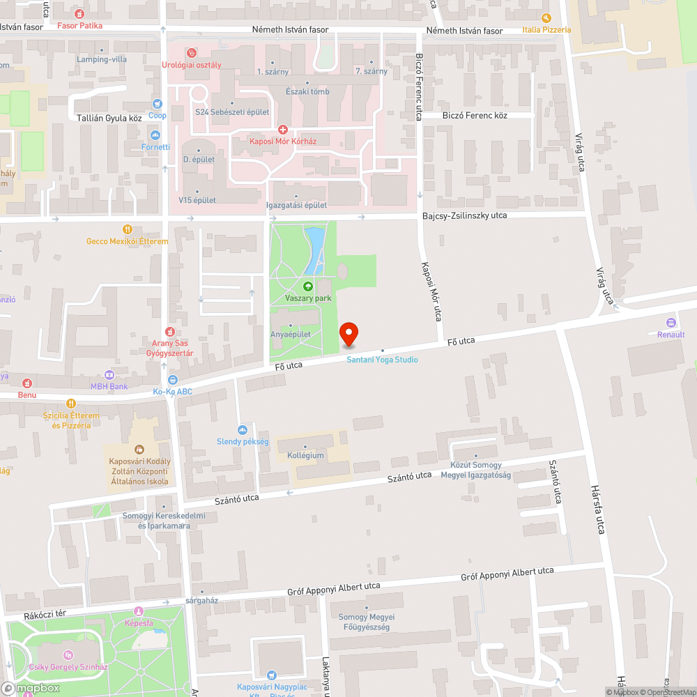 Eltömődött vízelvezető bejelentés helye