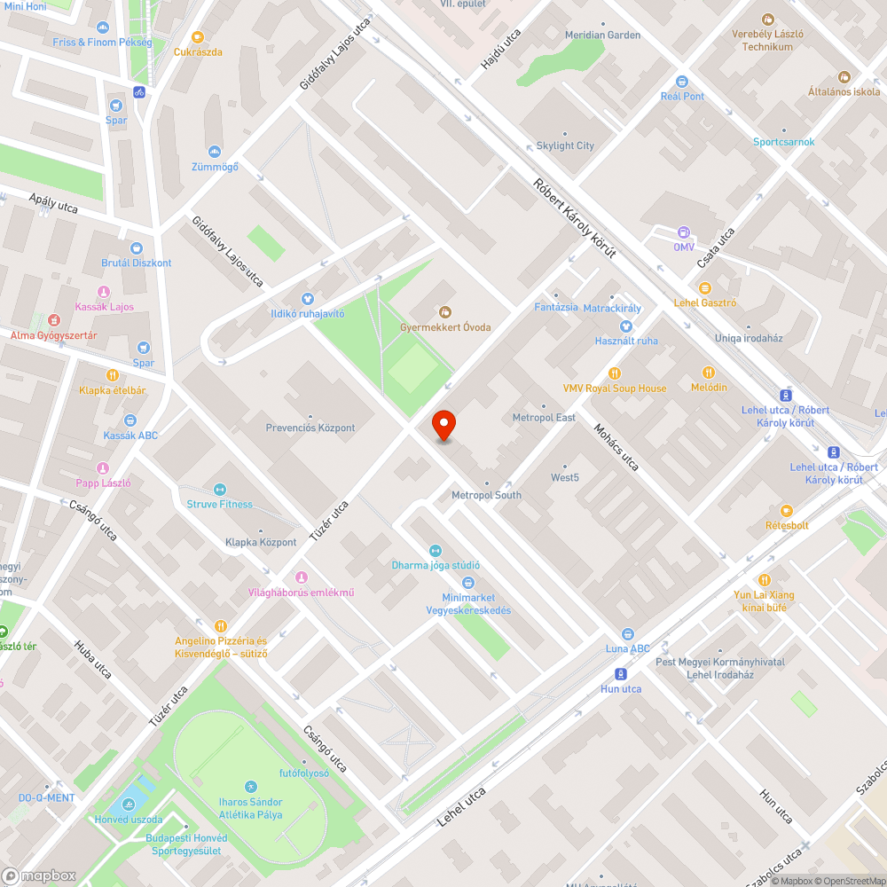 Benott hajtasok bejelentés helye