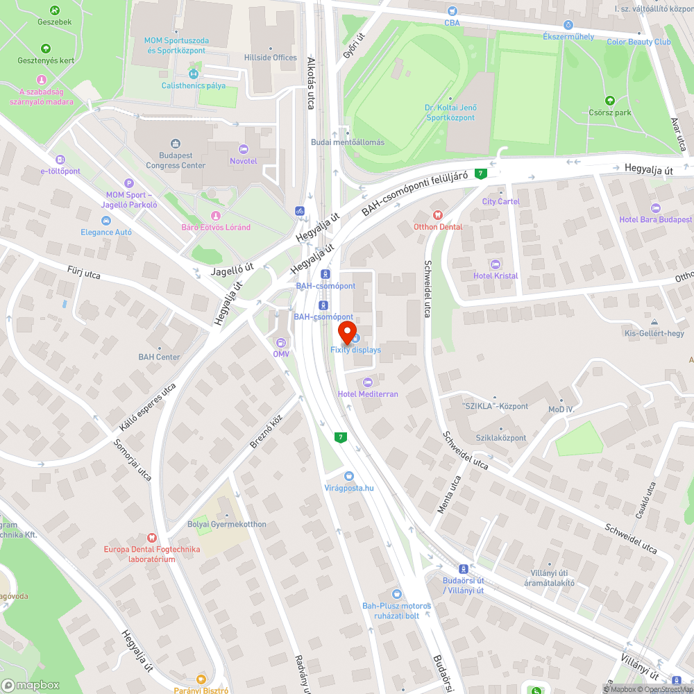 Botlásveszélyes fedlap a BAH csomópontnál bejelentés helye