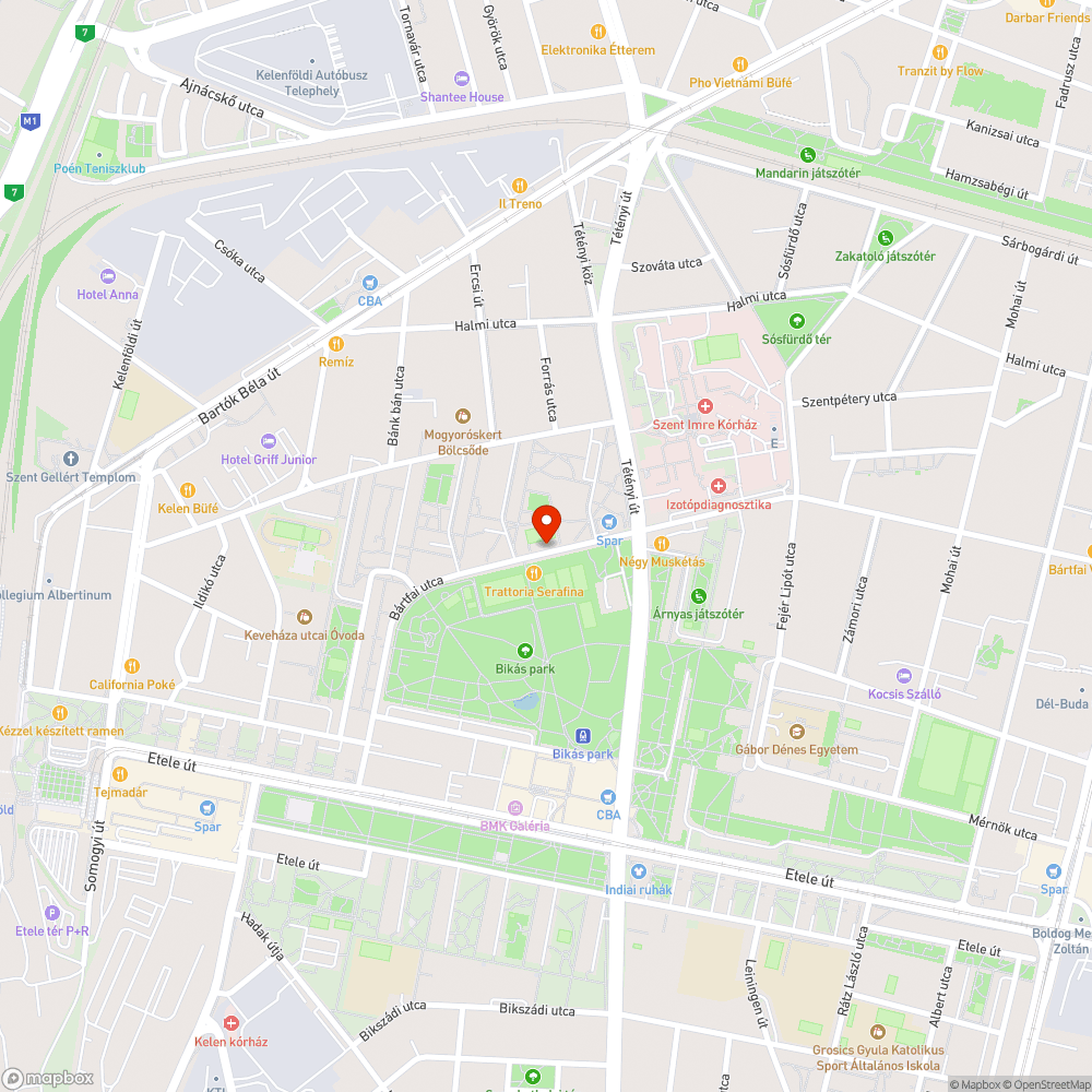 Jókora gödör a Bártfai utcában bejelentés helye